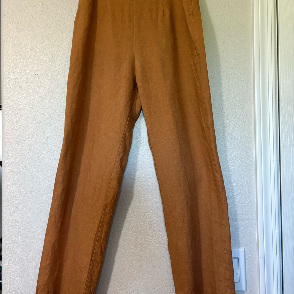 Reformation Linen Pants‎ Straight Leg Size 0